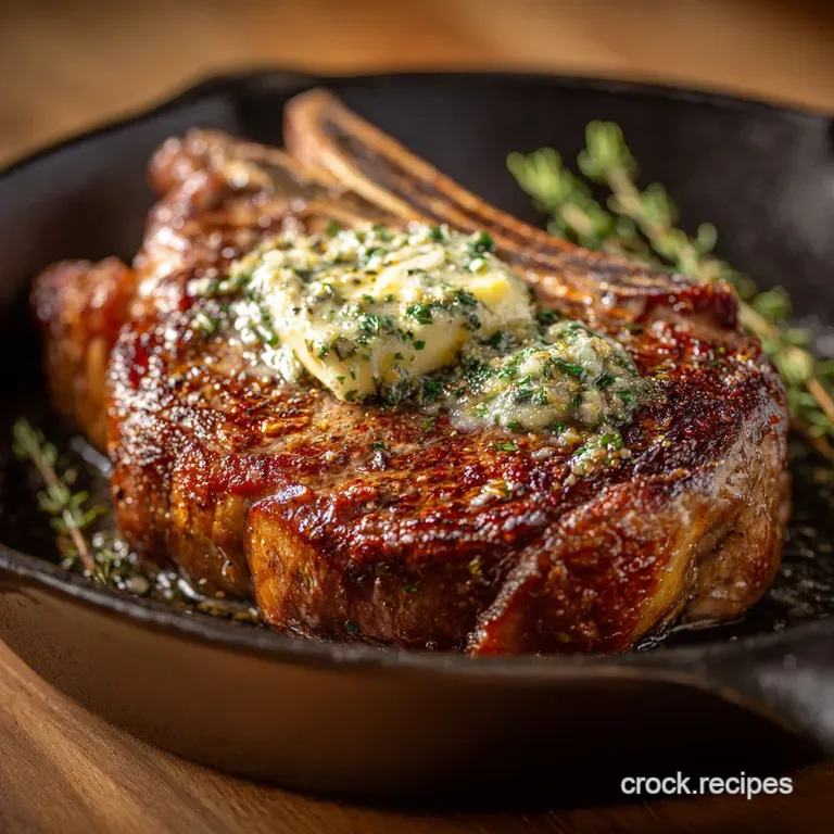The Ultimate PanSeared Ribeye with GarlicHerb Butter Baste