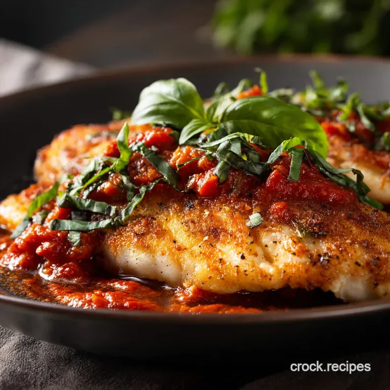 PanSeared Tilapia with Rustic TomatoBasil Sauce