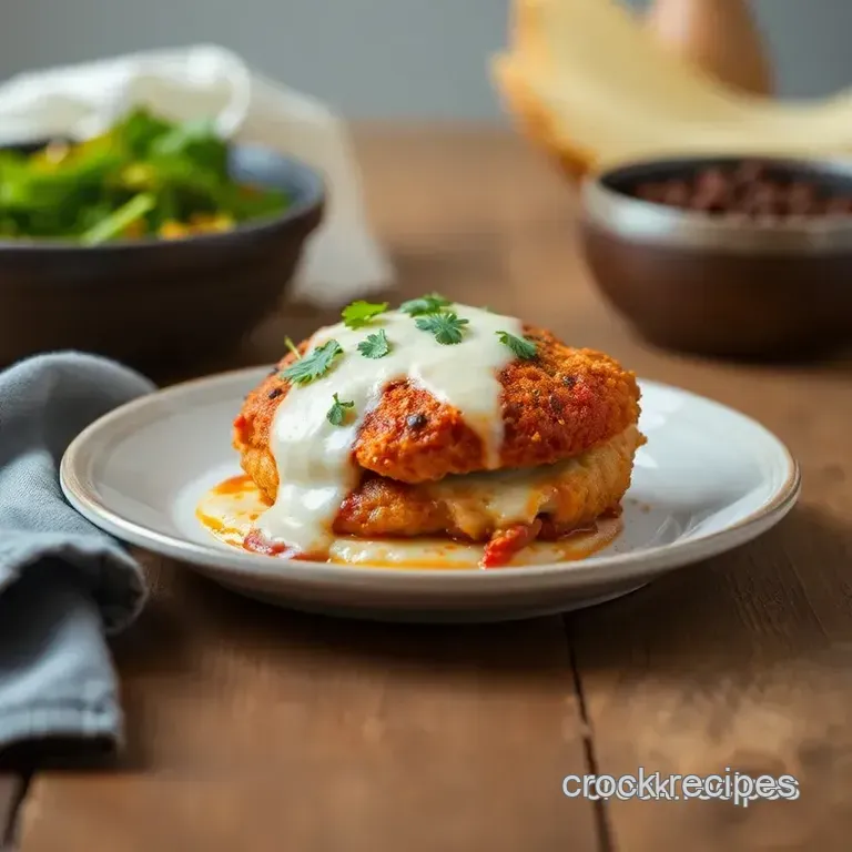 Crunchy Fried Chicken Parmesan: A Crispy Twist on a Classic presentation