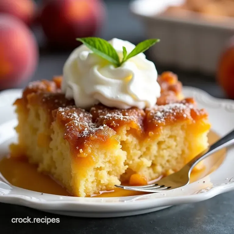Peach Perfection Dump Cake 7 Steps to Bliss
