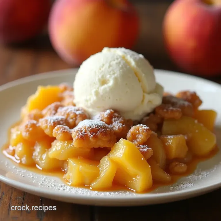 Peachy Keen Cobbler 5Step Summer Bliss presentation