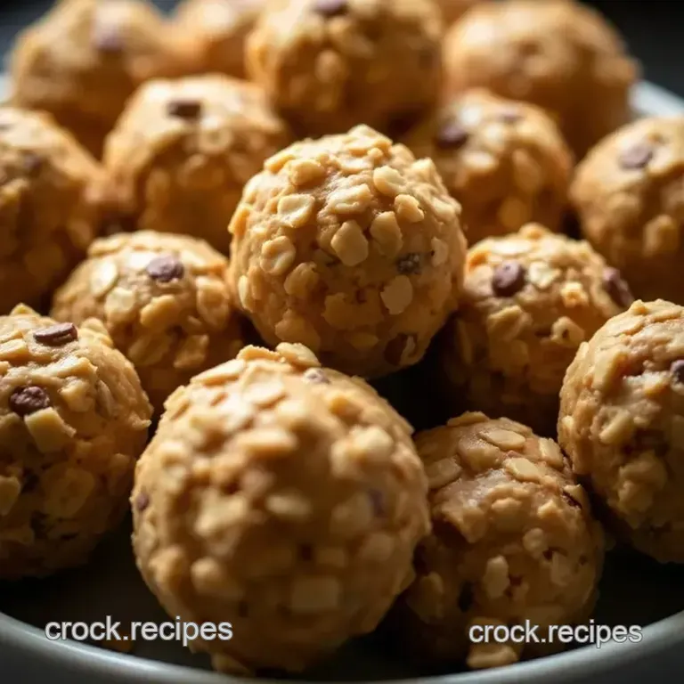 Peanut Butter & Oat Power Bites presentation