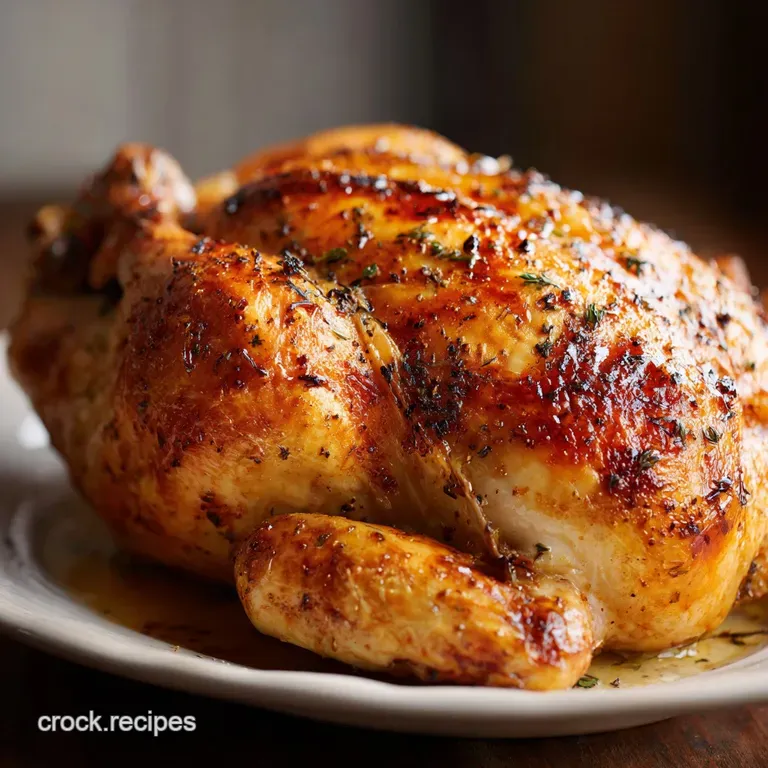 Perfect Roast Chicken Recipe with Aromatic Herbs