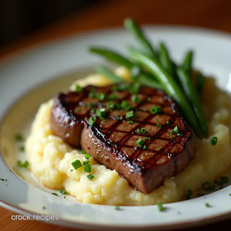 Steakhouse Secrets The Perfect PanSeared Sirloin with Silky Garlic and Chive Mashed Potatoes
