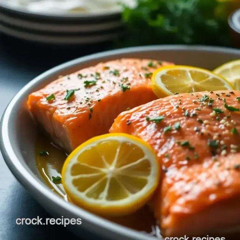 Perfectly Baked Salmon presentation