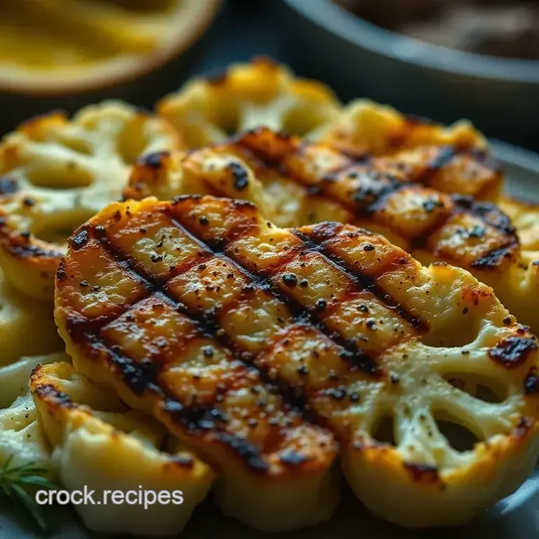 Perfectly Charred Grilled Cauliflower Steaks with Herbed Olive Oil