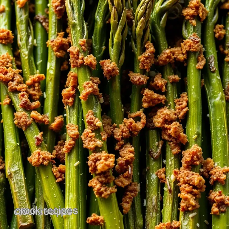 Perfectly Crisp Air Fryer Asparagus presentation