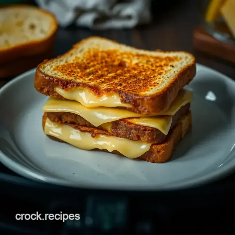 Perfectly Crispy Air Fryer Grilled Cheese presentation