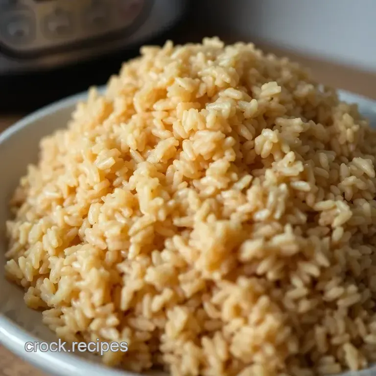 Perfectly Fluffy Instant Pot Brown Rice presentation