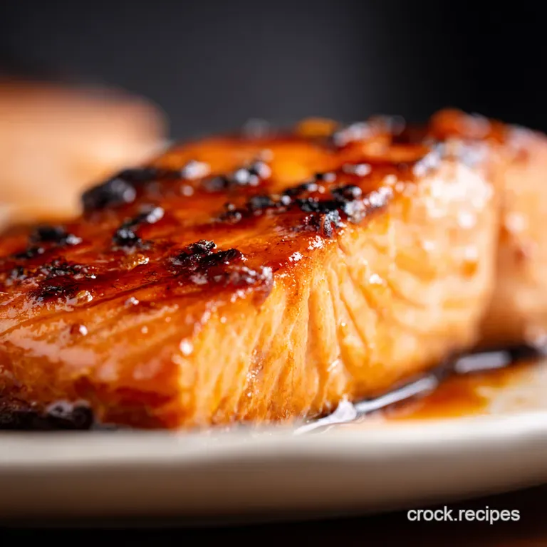 Perfectly Glazed Miso Salmon presentation