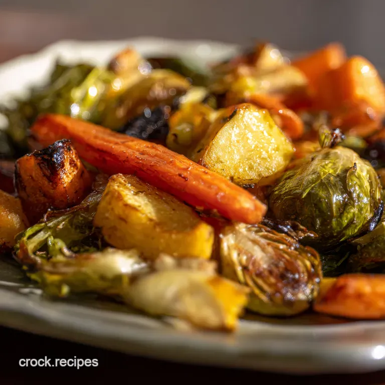 Perfectly Golden Oven Roasted Vegetables presentation
