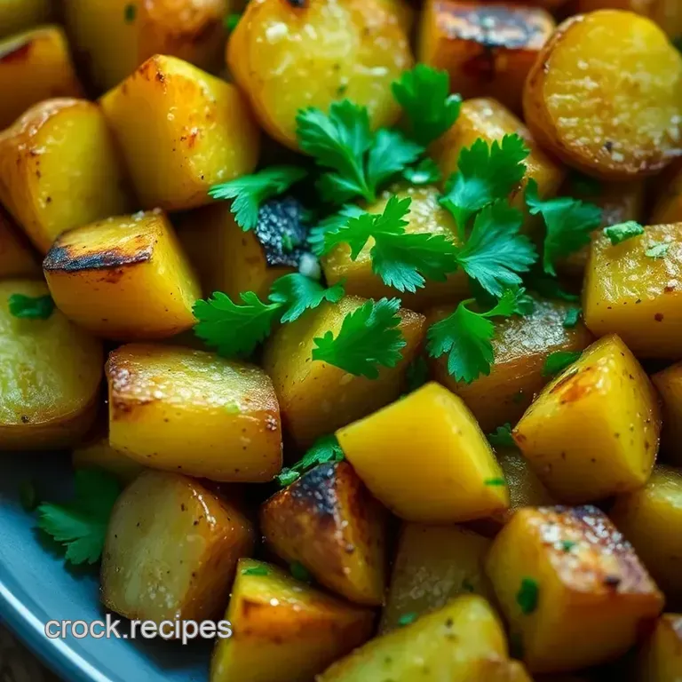 Perfectly Grilled Potatoes: Crispy Tender Delights presentation