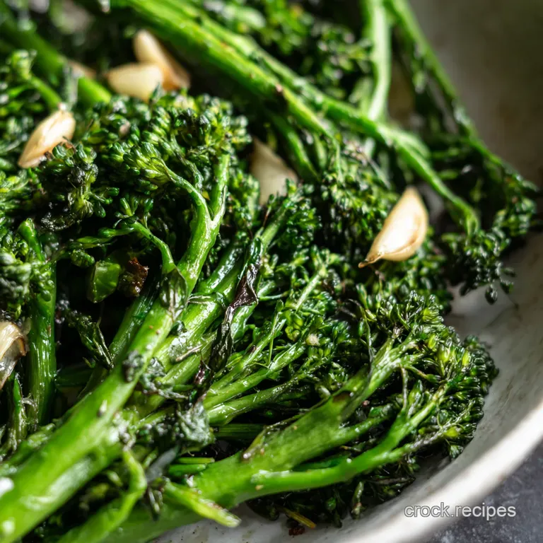 Roasted Broccolini with Garlic Lemon Ready in 20