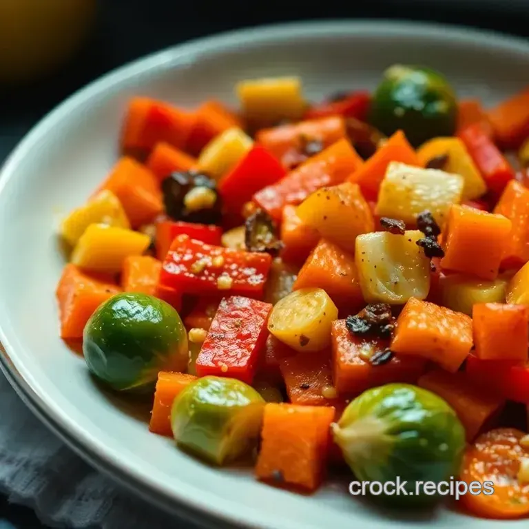 Perfectly Roasted Rainbow Veggies: A Medley of Flavors