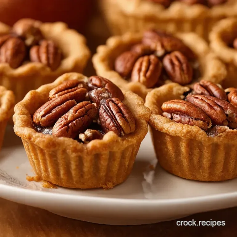 Petite Pecan Pleasures Mini Pecan Pies presentation