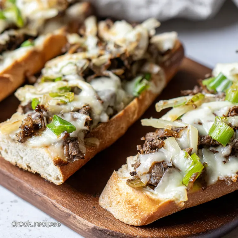 Philly Cheesesteak Stuffed Bread presentation