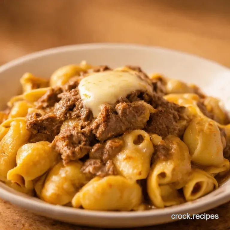 Philly Cheesesteak Tortellini Dream presentation