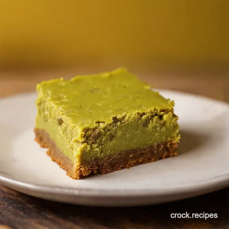 Pistachio Bliss Bars presentation