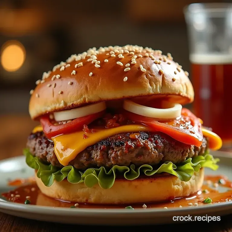 Deep Dish Delight the Ultimate Pizza Burger Bomb presentation