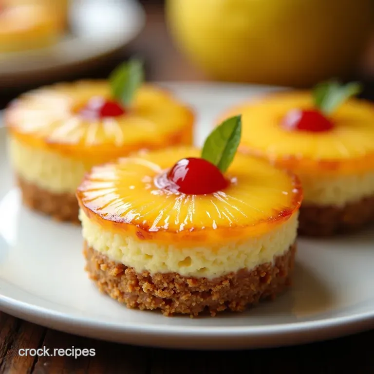 Pocket Rocket Pineapple Upside Down Cheesecakes