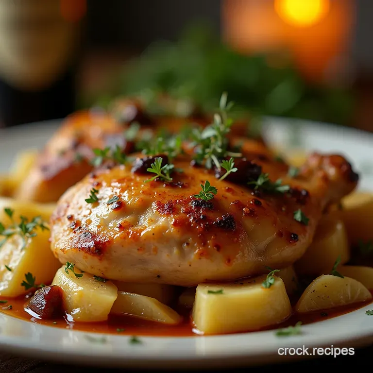 The Connoisseurs Portglazed Chicken with Thyme and Shallots presentation