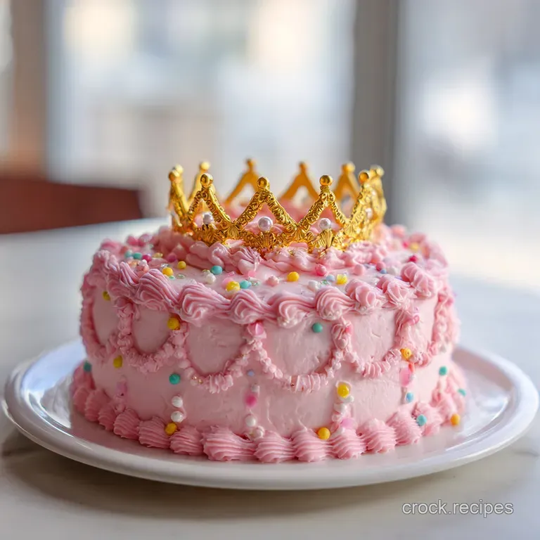 A slice of pink layered cake sits on a white plate, showcasing fluffy frosting and a bright berry garnish.