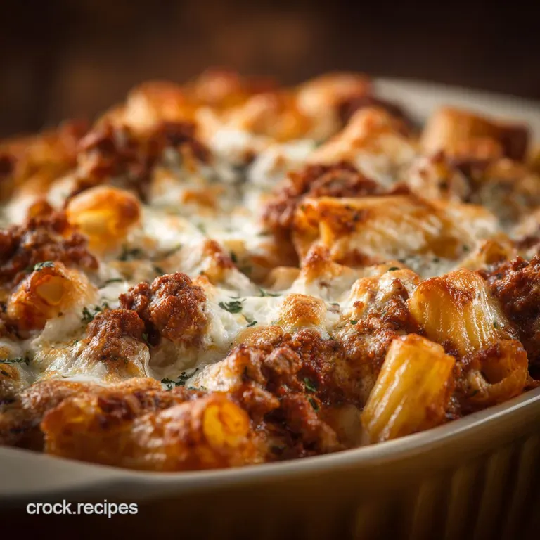 The Sunday Supper Staple Chefs Baked Ziti Casserole a Proper Comfort Bake presentation