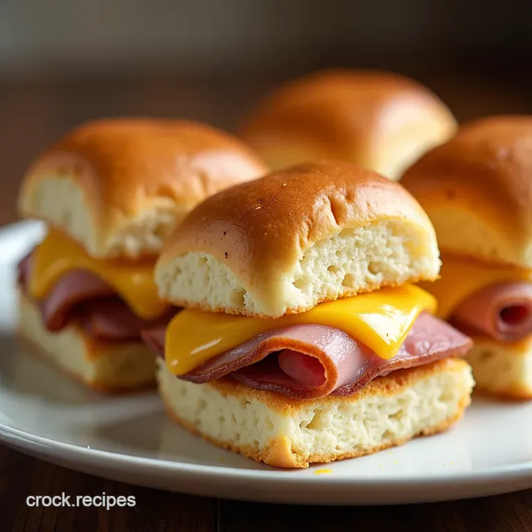 Proper Cheesy White Trash Sliders Baked Ham Swiss Roll Recipe