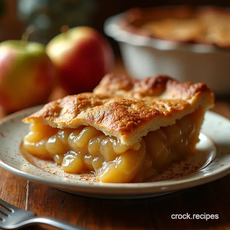 Proper Comfort Deep Dish Farmhouse Apple Pie presentation