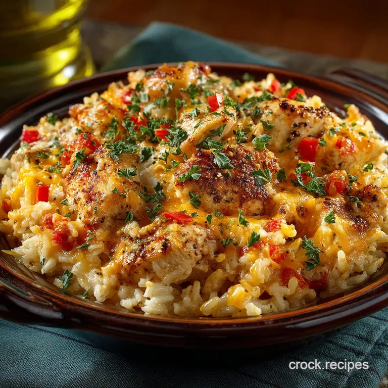 Proper Crock Pot Cheesy Chicken Rice Casserole Set It Forget It