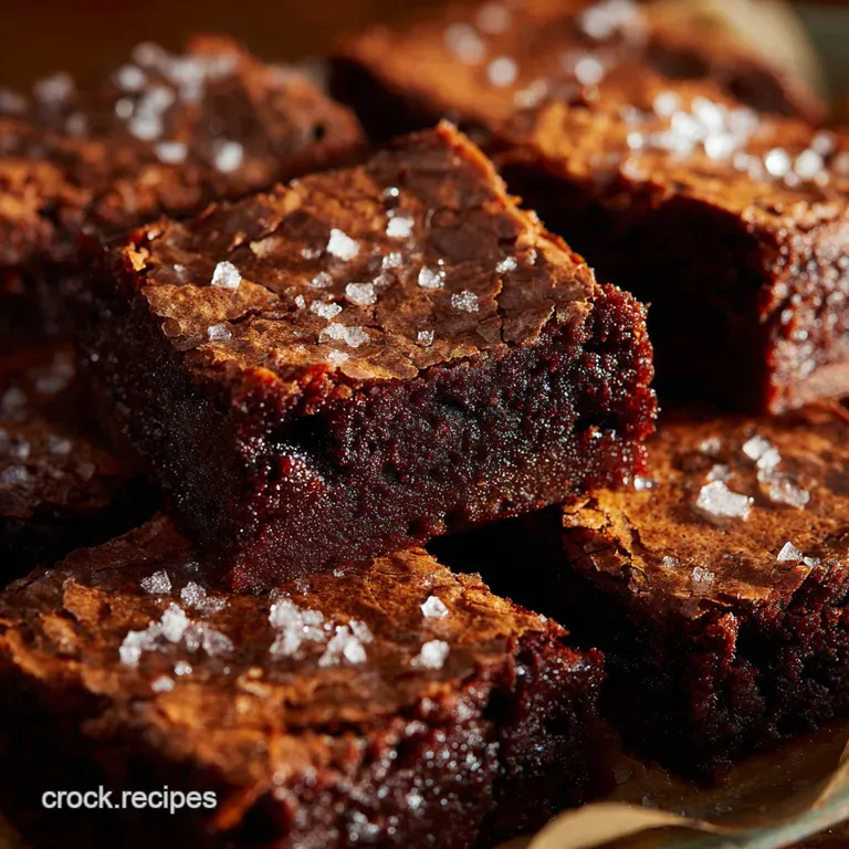 The Cracking Crust Fudgy Brownies a Proper Bit of Indulgence presentation
