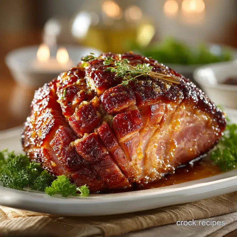 Foolproof HoneyMustard Glazed Baked Ham Perfect for Christmas Dinner