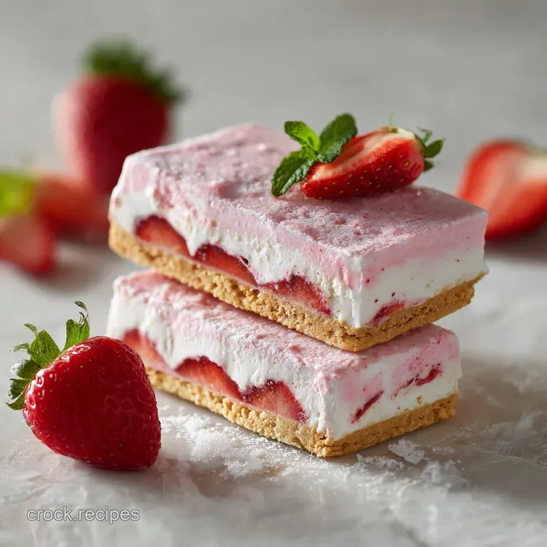 Strawberry Ice Cream Bar: the Proper Shortbread Treat presentation