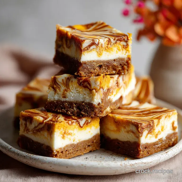 Pumpkin Spice Cheesecake Bars: Velvety Spiced Pumpkin