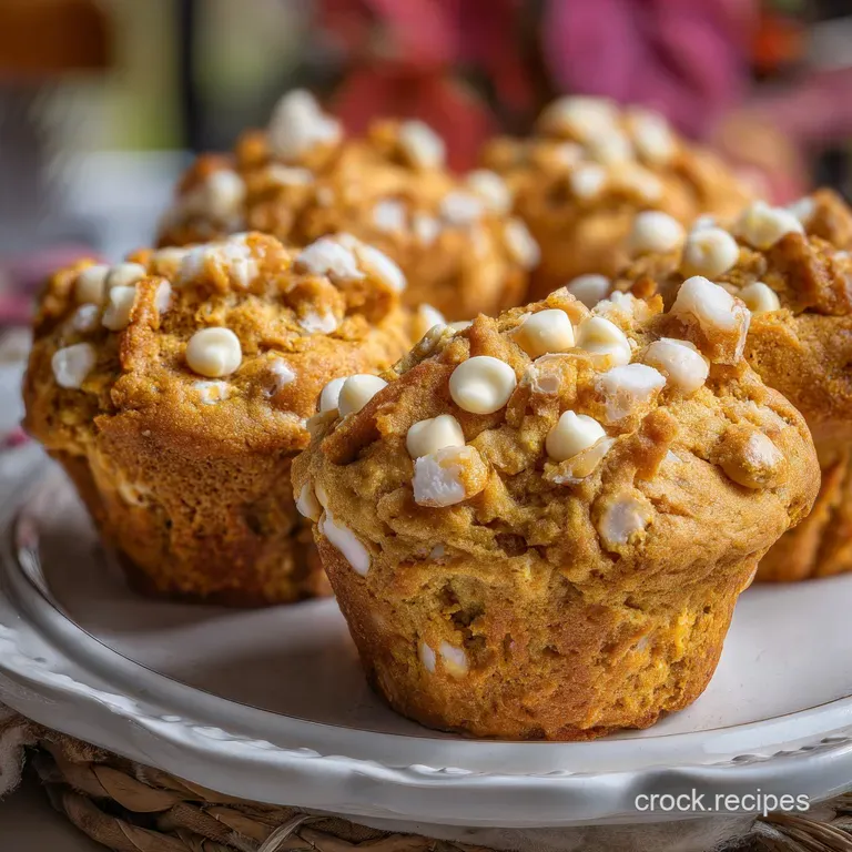 Pumpkin White Chocolate Muffins: Moist & Tender