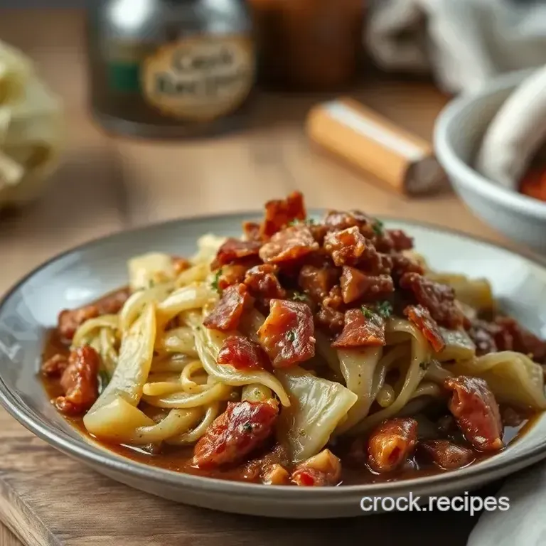 Quick Braised Cabbage with Crispy Pancetta