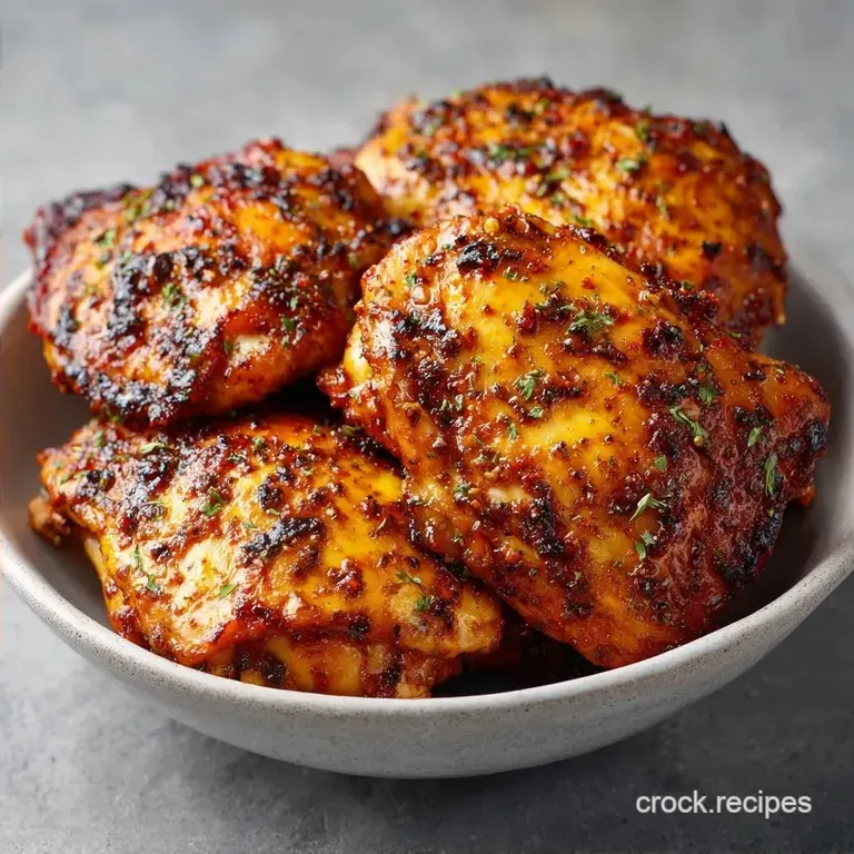 Quick Easy Baked Thighs: Smoky and Tender