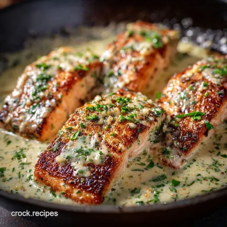 Easy Keto Dinner Recipes: Quick Creamy Garlic Butter Salmon