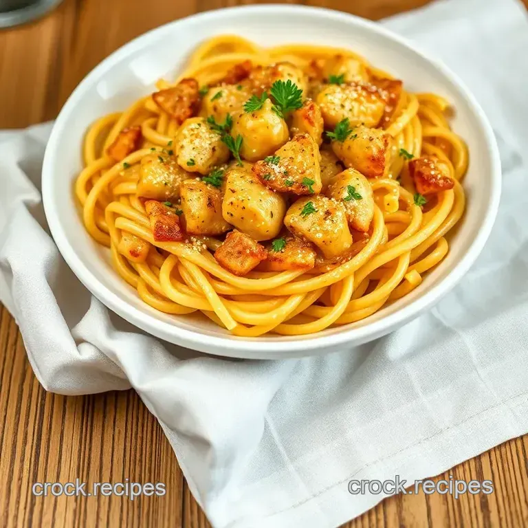 Quick Honey-Mustard Chicken Pasta Delight presentation