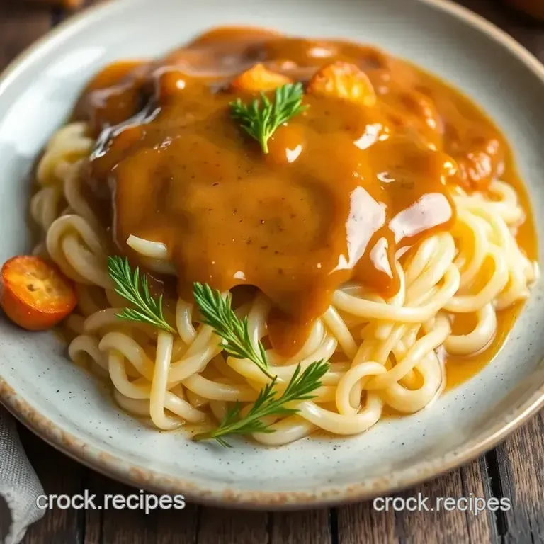 Quick Madeira Gravy with Rich Flavor presentation