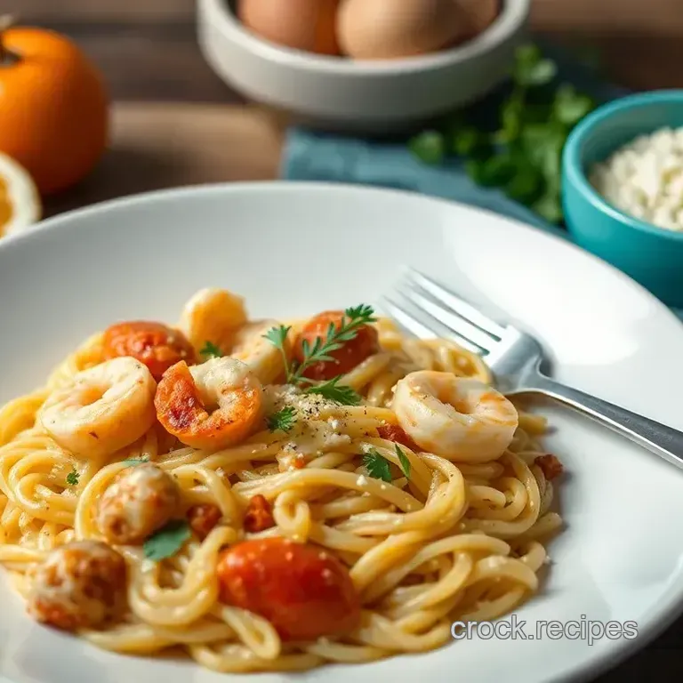 Spicy Seafood Orzo with Chorizo Delight