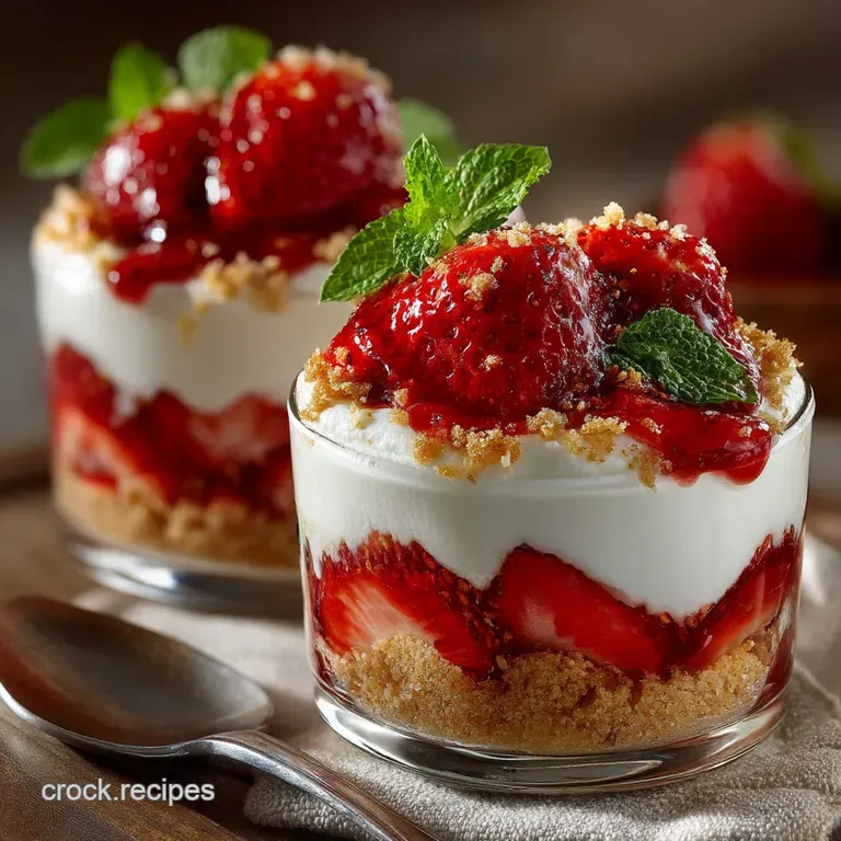 Summer Fête Favourite Layered Strawberries and Vanilla Cream Parfaits