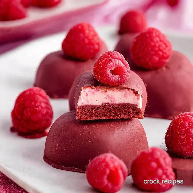 Raspberry Riot Irresistible Cheesecake Truffles