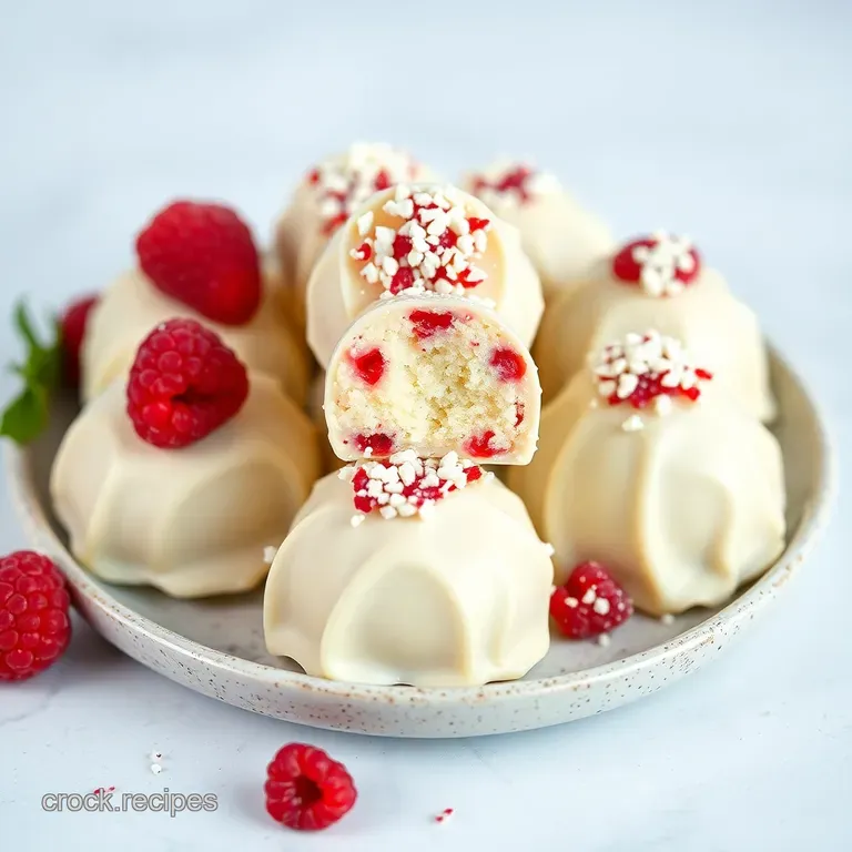 Raspberry White Chocolate Dream Truffles
