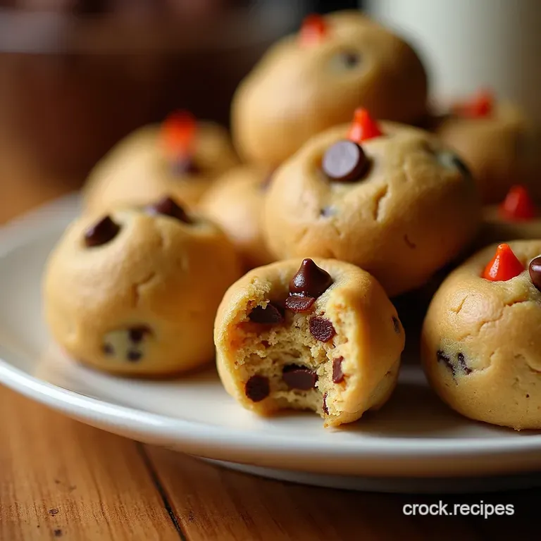Reeses Peanut Butter Chocolate Chip Cookie Bites presentation