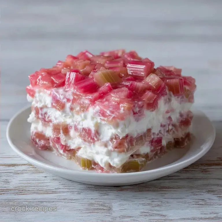 Rhubarb Whipped Cream Parfait: Tart and Creamy
