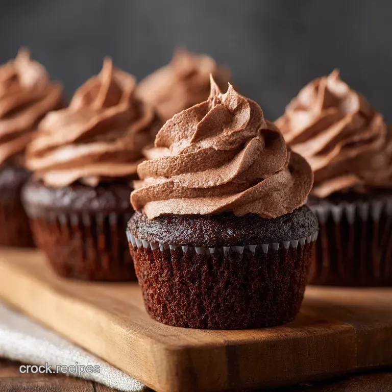 Devilishly Good Rich Chocolate Cupcakes with Tangy Sour Cream Frosting