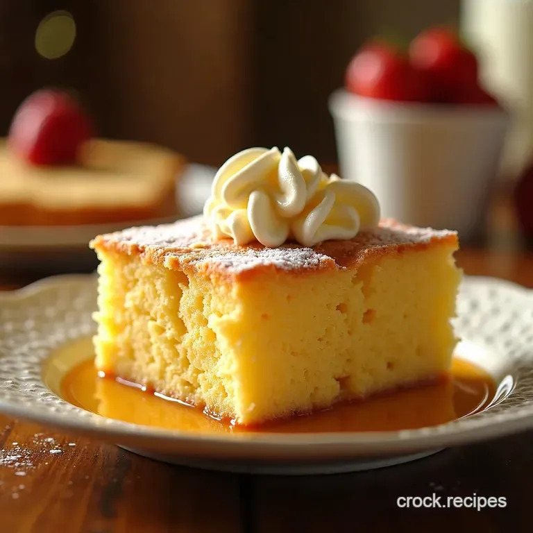 The Ultimate Soak Rich Creamy Tres Leches Cake presentation