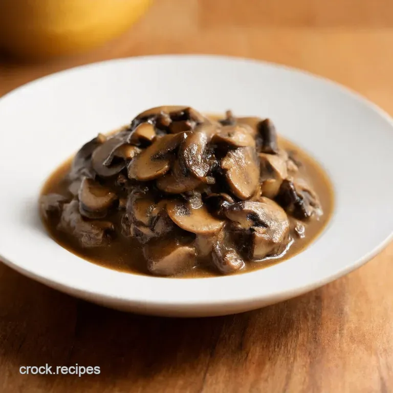 Rich Umami Mushroom Gravy presentation
