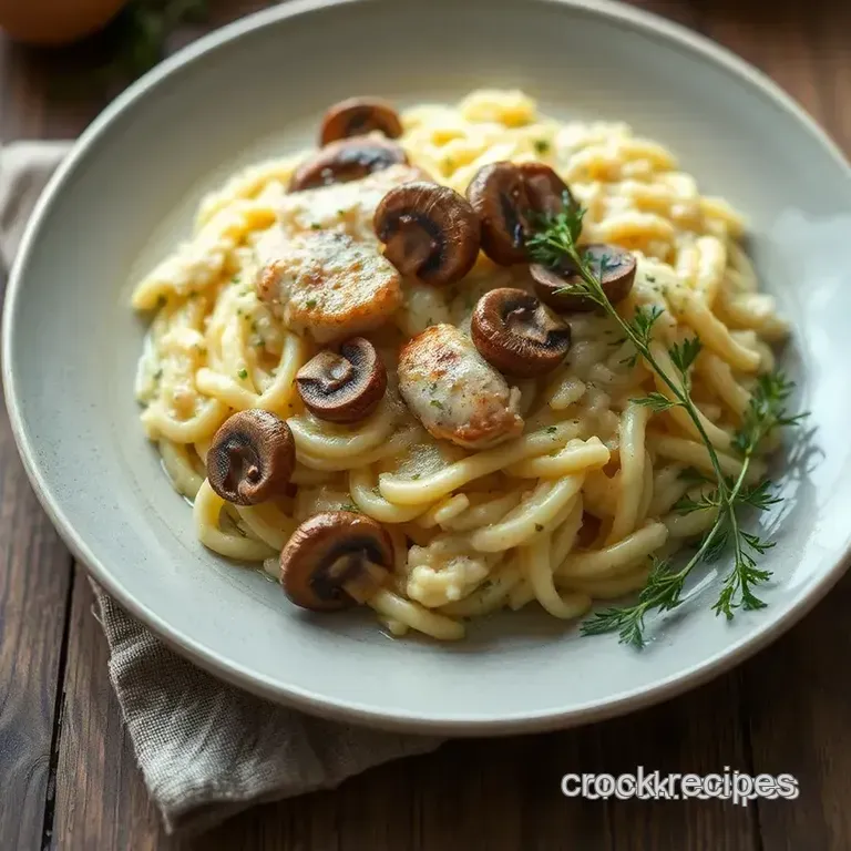 Sautéed Chicken Risotto with Wild Mushrooms presentation